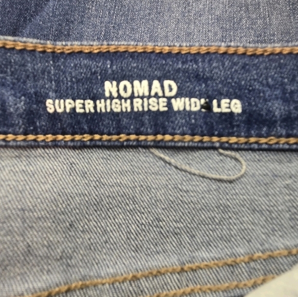 Nicole Miller New York Nomad Super High Rise Wide Leg Jeans Women’s Size 10 Blue - Picture 7 of 10